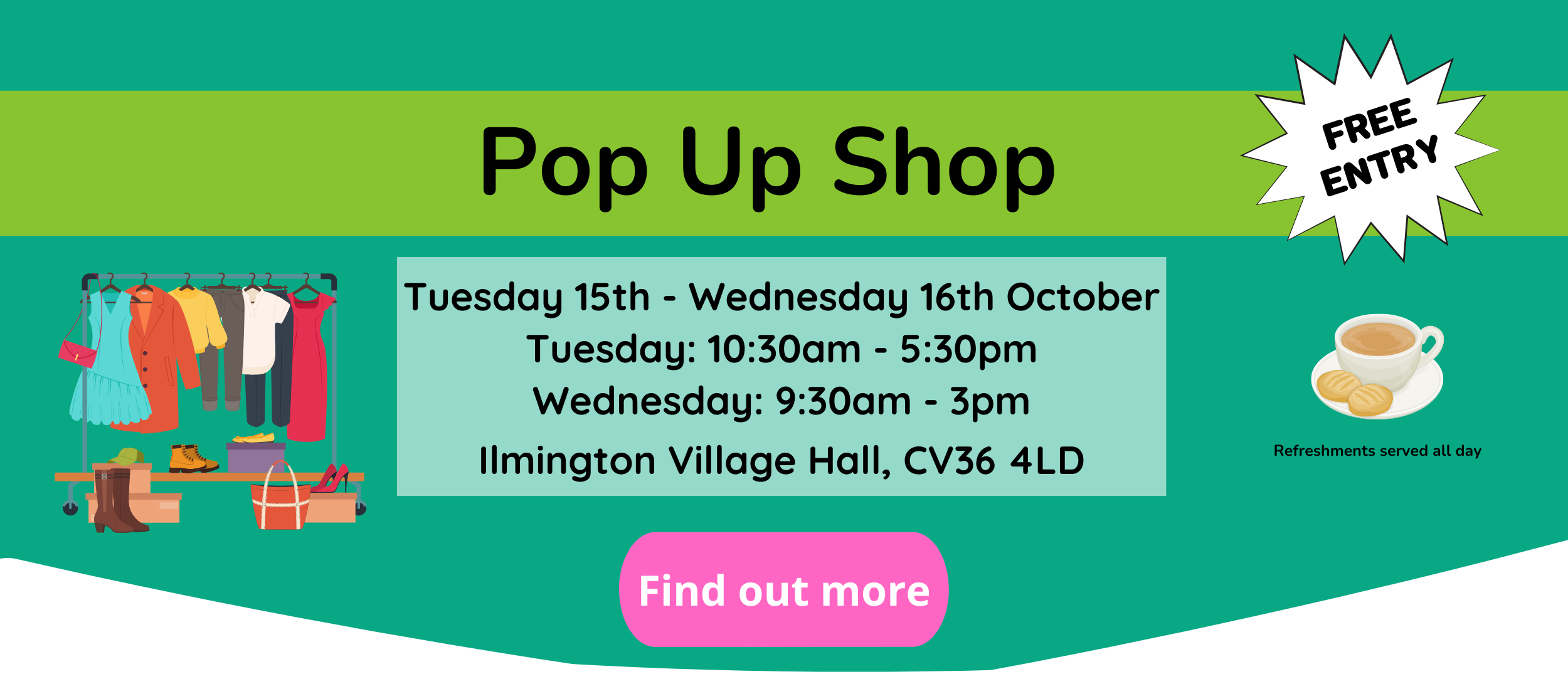 Autumn pop up shop