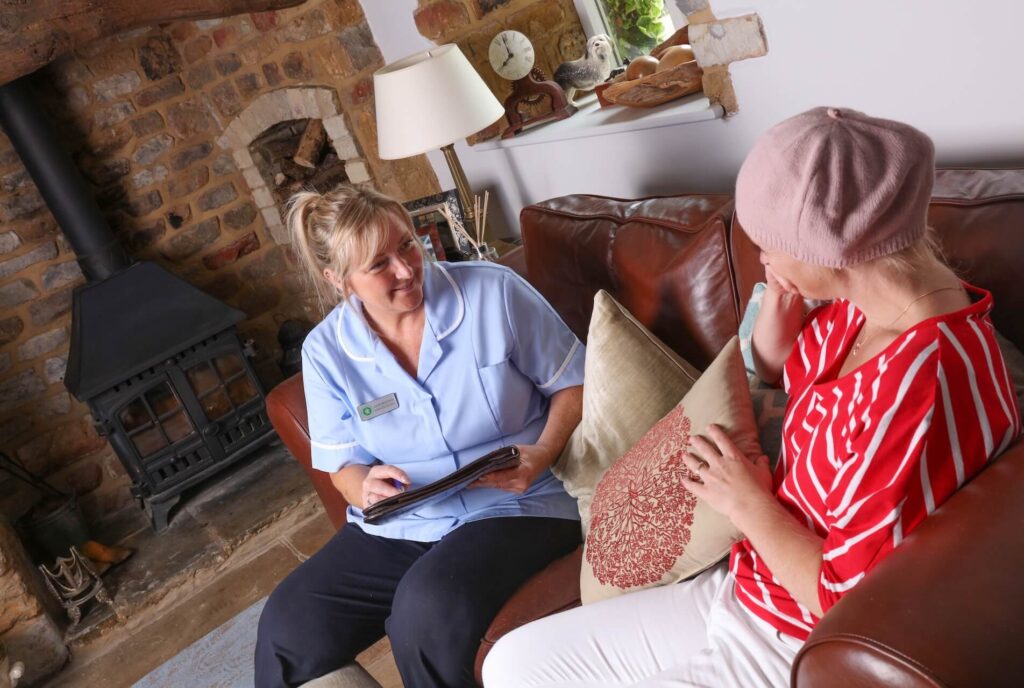 Shipston Hospice with patient at home