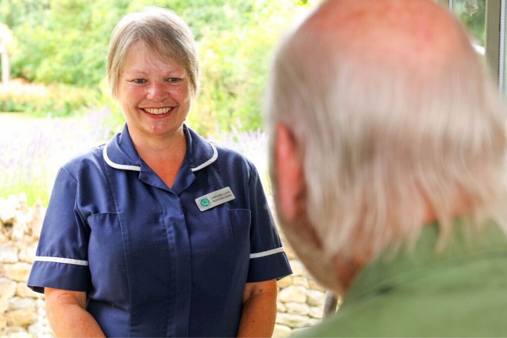 SHN nurse arriving at patients door