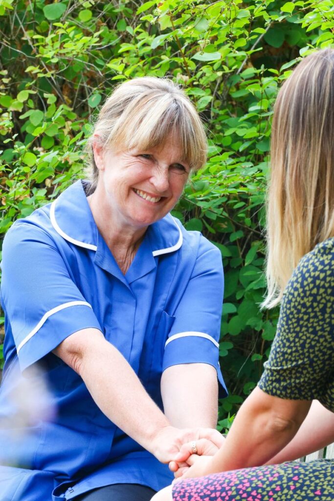 shipston hospice nurse with patient