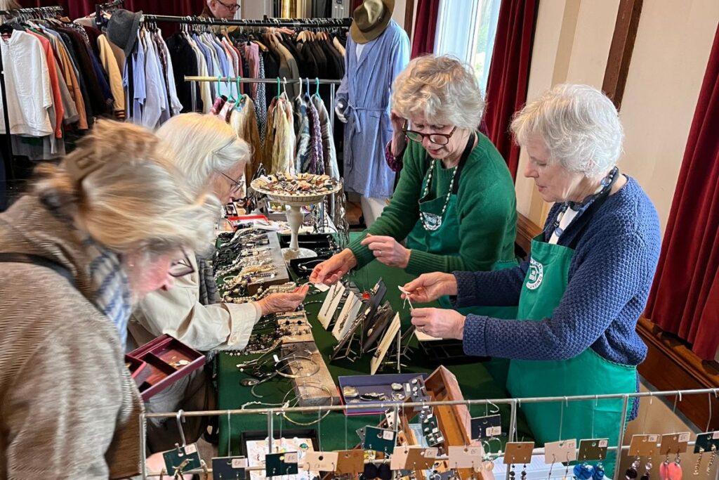 Jewellery stall at the Ilmington Pop Up Shop
